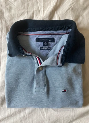 Polo bleu Costum fit de chez Tommy Hilfiger, taille XL, #0015, marque: Tommy Hilfiger, état: Très bon état, taille: XL, 18,00 €, 19,60 € Protection acheteurs incluse