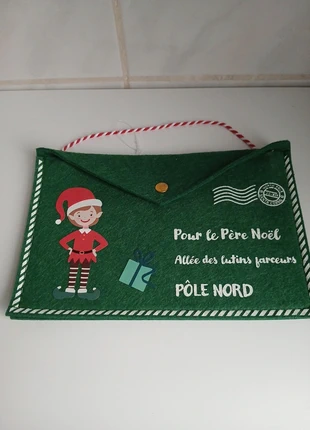 Enveloppe feutrine pour père Noël dimensions photos, marque: Noël, état: Neuf sans étiquette, 1,50 €, 2,28 € Protection acheteurs incluse