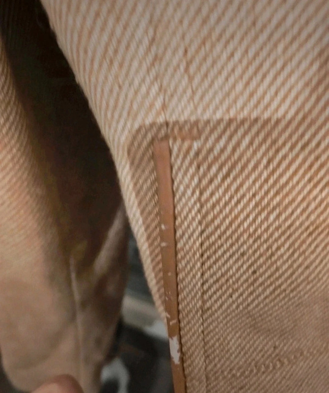 Veste extérieure camel à rayure blanche 5