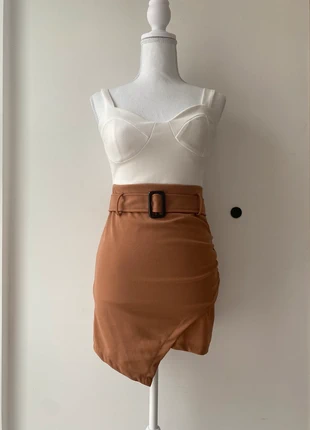 robe courte - marron blanc - mini jupe - sans manches- fille - femme, brand: Fashion, condizioni: Nuovo senza cartellino, taglia: S / IT 40 / EU 36, €6.00, €7.00 include la Protezione acquisti