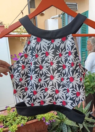 Top smanicato a fiori, marque: Zuiki, état: Bon état, taille: M / 38 / 10, 5,00 €, 5,95 € Protection acheteurs incluse