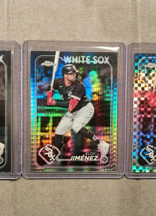 Lot 3 cartes Eloy Jimenez topps chrome 2024, brand: Topps, condition: Very good, €3.50, €4.38 includes Buyer Protection