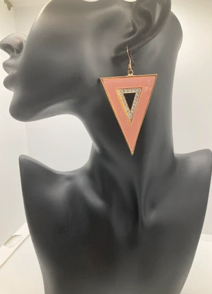 Boucles roses triangles et strass, marke: Vintage Chic, zustand: Gut, 3,00 €, 3,85 € inklusive Vinted-Käuferschutz