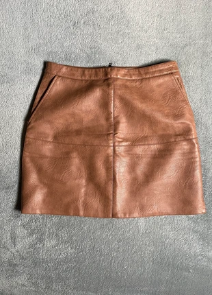 Jupe en cuir marron, brand: Cotton Club, condition: Very good, size: M / 38 / 10, €5.00, €5.95 includes Buyer Protection