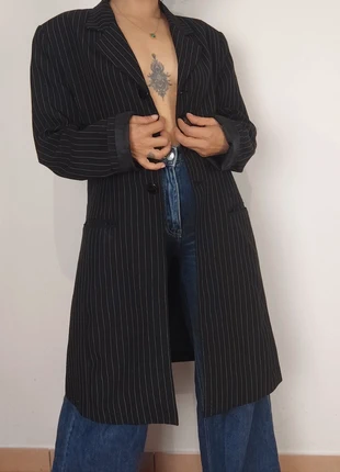Blazer mi long à rayures Vintage 90s y2k taille L/XL, marque: Vintage, état: Très bon état, taille: XL / 42 / 14, 20,00 €, 21,70 € Protection acheteurs (Pro) incluse