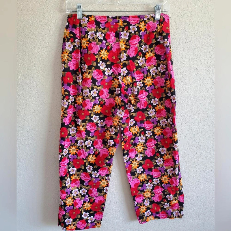 Vintage Newport News floral crop pants 2