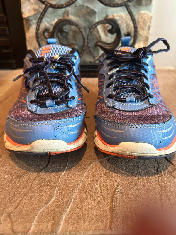 Women’s Fila Blue and Orange Running Shoes 2