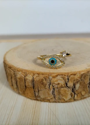 Bague dorée Œil Protecteur, condizioni: Ottime, taglia: 17,3 mm Ø / 14,5, €6.80, €7.84 include la Protezione acquisti Pro