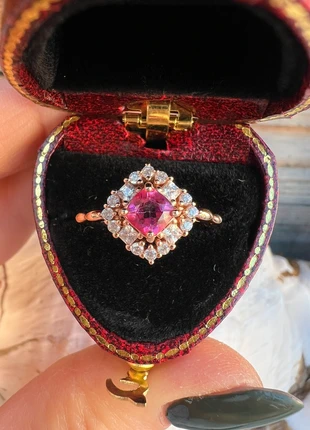 Anello Stile Principessa con Topazio Rosa – Argento 925 Placcato Oro Rosa, brand: Naturale, condizioni: Nuovo con cartellino, taglia: Regolabile, €28.00, €30.10 include la Protezione acquisti