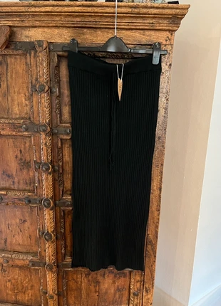 New long ribbed black skirt size 10/38, brand: Purple Queen, condition: New with tags, size: M / 38 / 10, €10.00, €11.20 includes Buyer Protection