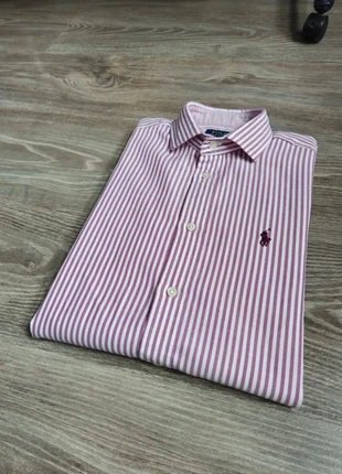 Chemise Ralph Lauren femme taille S à rayures violette et blanche logo violet en coton |D73, marque: Ralph Lauren, état: Neuf sans étiquette, taille: S / 36 / 8, 54,90 €, 58,35 € Protection acheteurs (Pro) incluse