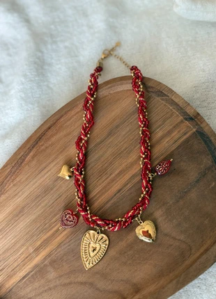🌟 Collier Charms – Rouge & Doré – 15 €, condition: New with tags, €15.00, €16.45 includes Buyer Protection