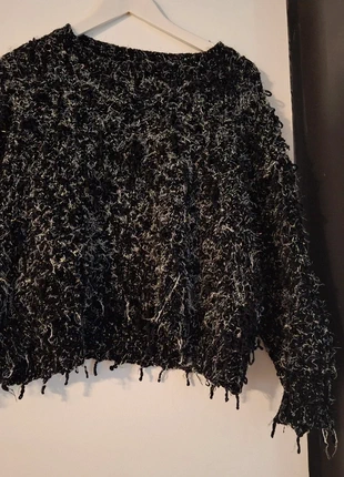 Pull noir un peu lamé, brand: Flamant Rose, condizioni: Ottime, taglia: M / IT 42 / EU 38, €7.00, €8.05 include la Protezione acquisti