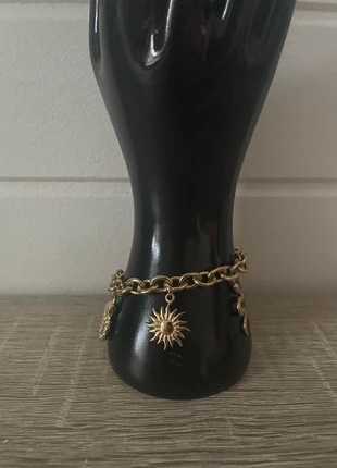 Bracelet avec charms/breloques doré - acier inoxydable - neuf, brand: LesBijouxSansNom, condition: New with tags, €10.50, €11.73 includes Buyer Protection