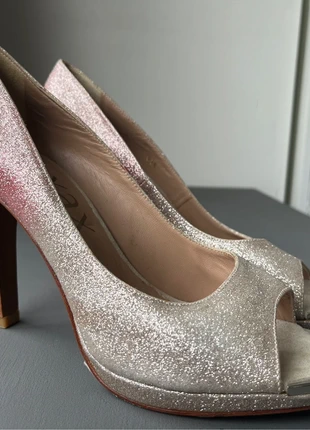 Luxax Peep toe hoge hakken, merk: Luxax, staat: Nieuw zonder prijskaartje, maat: 38.5, € 25,00, € 26,95 inclusief Kopersbescherming