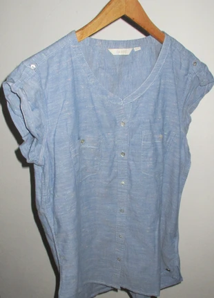 Blue cotton blouse, Image, S, brand: Image, condizioni: Ottime, taglia: S / IT 40 / EU 36, €3.00, €3.85 include la Protezione acquisti
