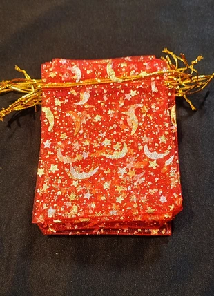 Lot de 10 pochettes cadeaux rouges lune & étoiles 12×9 cm, brand: sansnom., condition: New without tags, €2.02, €2.82 includes Buyer Protection Pro