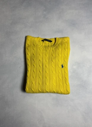 Pull Torsadé Ralph Lauren jaune L, marque: Ralph Lauren, état: Très bon état, taille: L / 40 / 12, 35,00 €, 37,45 € Protection acheteurs incluse