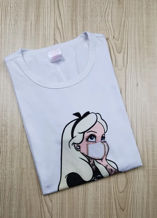 Tee-shirt Rock Femme Blanche-Neige Rebelle Blanc | Look Original Taille L, estado: Bueno, tamaño: XL / 42 / 14, 2,90 €, 3,75 € Protección al comprador incluida