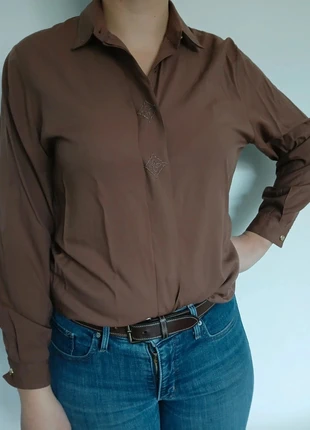 Chemisier vintage marron L, brand: Vintage Dressing, condizioni: Ottime, taglia: L / IT 44 / EU 40, €6.00, €7.00 include la Protezione acquisti