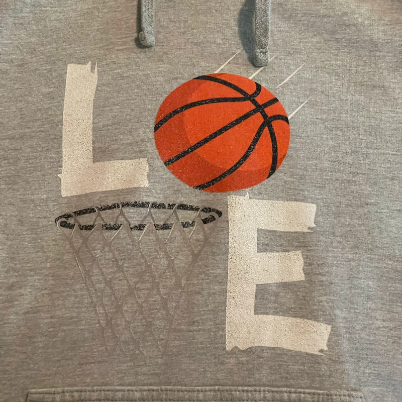 Basketball Hoodie Men Small Gray Sweatshirt Pullover Sweater Workout Gym Sports 5