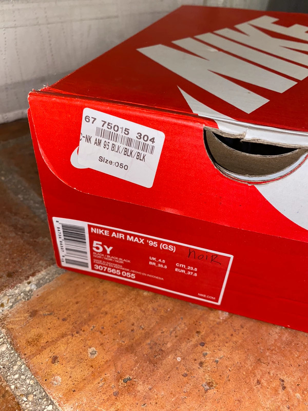 Basket Nike air max 95 noir taille 37 5 Vinted