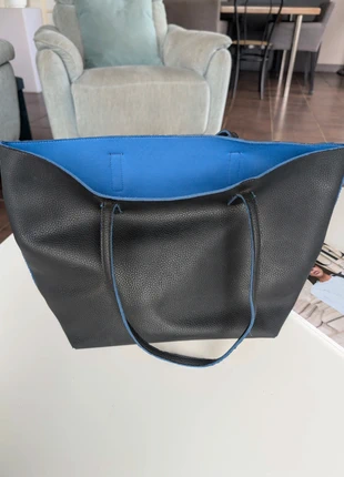 Grand sac fourre tout noir et bleu, marca: Inconnu, estado: Satisfactorio, 3,00 €, 3,85 € Protección al comprador incluida