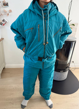 Combinaison de ski vintage Samanta turquoise femme – Taille M, marca: Samanta, estado: Muito bom, tamanho: M / 38 / 10, €99.00, €104.65 inclui Proteção do Comprador Pro