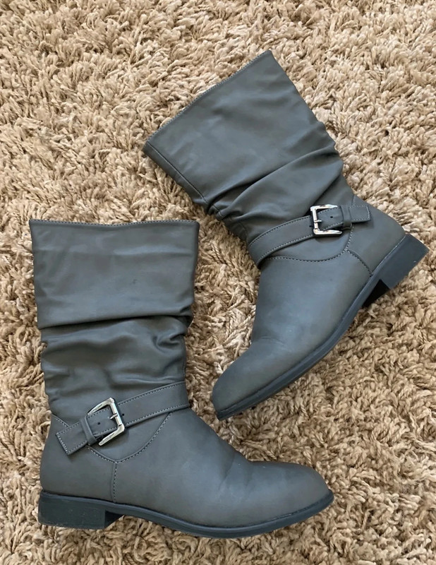 Slouch clearance buckle boots