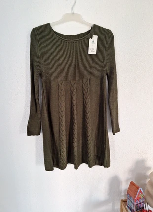 Vestido verde manga larga punto, marca: Boutique Italiana, estado: Nuevo con etiquetas, tamaño: M / 38 / 10, 7,00 €, 8,05 € Protección al comprador incluida