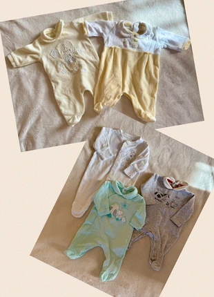 Lotto neonato tute intere di ciniglia e di cotone, 48 cm, brand: Next, condizioni: Ottime, taglia: Fino a 1 mese / 50 cm, €7.00, €8.05 include la Protezione acquisti