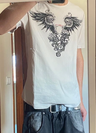 y2k t shirt skull with wings, marca: Affliction, estado: Bom, tamanho: M, €11.99, €13.29 inclui Proteção do Comprador