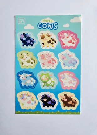 Cute cows stickersheet, marque: KamiAri Studio, état: Neuf sans étiquette, 3,50 €, 4,38 € Protection acheteurs incluse