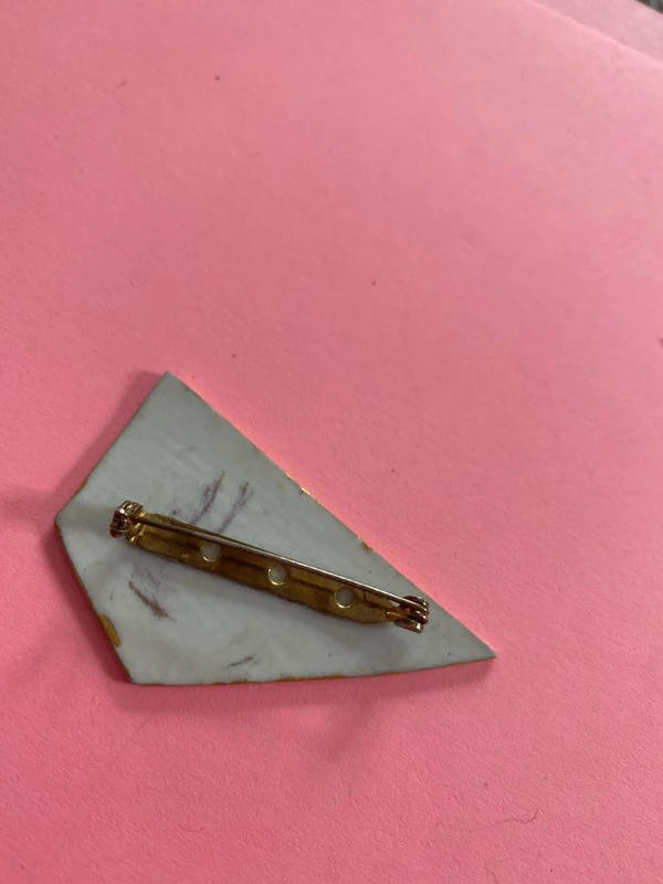 Broche porcelaine - photo numéro 2