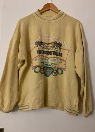 Sweat vintage jaune, brand: Flower, condition: Very good, size: L, €10.00, €11.20 includes Buyer Protection