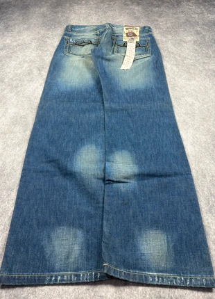 Denim Vintage Embroidered Y2K baggy fit Opium Japanese Style Faded Jeans Dark Blue, brand: Japan Style, condizioni: Ottime, taglia: M, €32.90, €35.25 include la Protezione acquisti