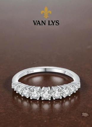 Bague ASTRA Moissanite D VVS1 certifiée argent 925 Van Lys, marca: van lys, estado: Novo sem etiquetas, tamanho: Ajustável, €99.00, €104.65 inclui Proteção do Comprador