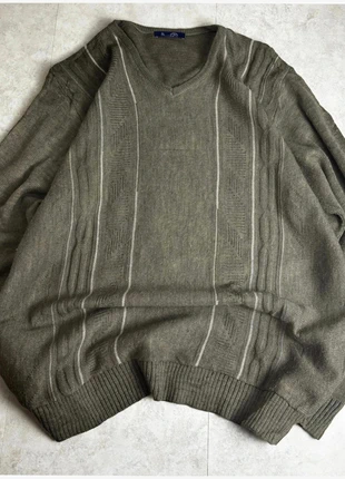 Pull vintage 70s 80s 90s col V – Knit Sweater Patterned kaki– Taille L, marque: Vintage Dressing, état: Très bon état, taille: L, 24,00 €, 25,90 € Protection acheteurs (Pro) incluse