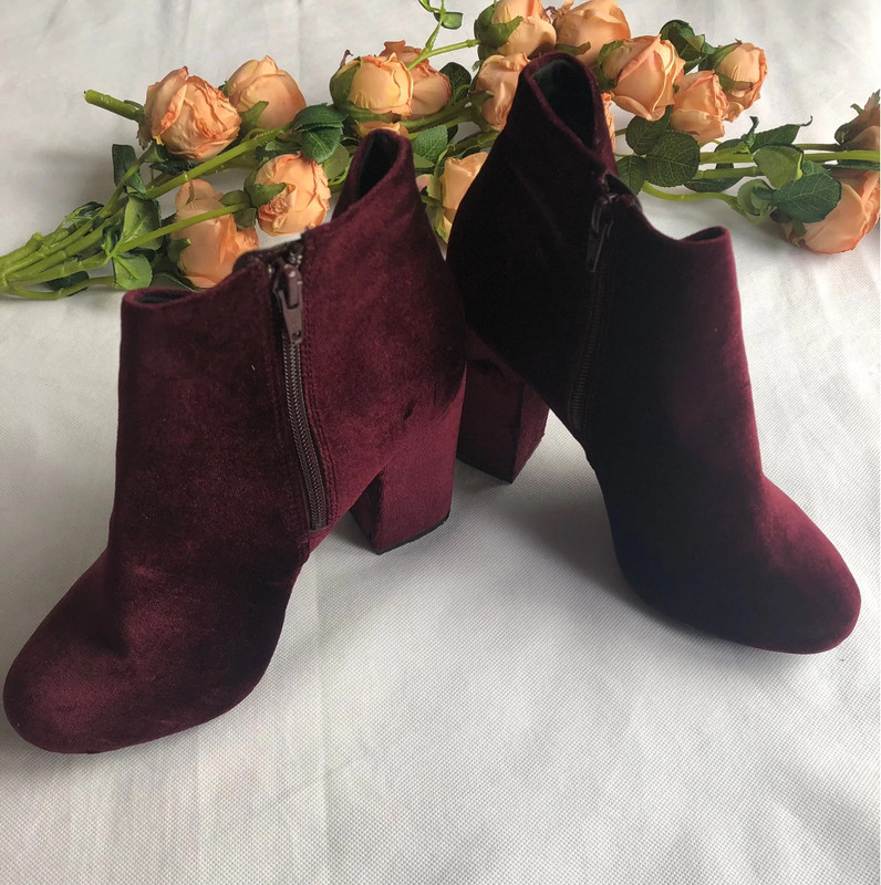 New look sale maroon boots