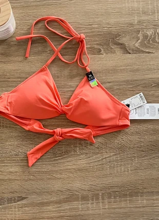 ETAM - Haut de maillot de bain corail avec noeud, push up coques amovibles, brand: Etam, condizioni: Nuovo con cartellino, taglia: S / IT 40 / EU 36, €20.00, €21.70 include la Protezione acquisti