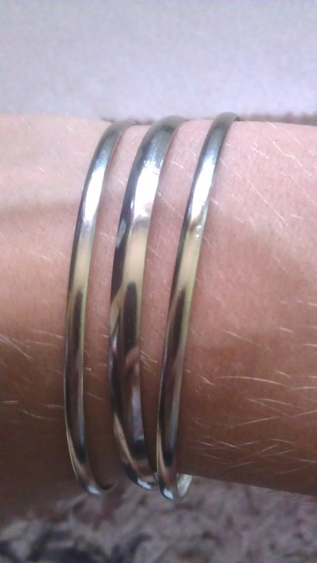Lot 3 bracelets argentés 2