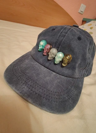 Gorra custom calaveras, merk: DYE, staat: Nieuw zonder prijskaartje, maat: Universele maat, € 6,00, € 7,00 inclusief Kopersbescherming