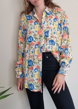 Vintage bloemenprint blouse, marca: Vintage, estado: Muy bueno, tamaño: S / 36 / 8, 10,00 €, 11,20 € Protección al comprador incluida