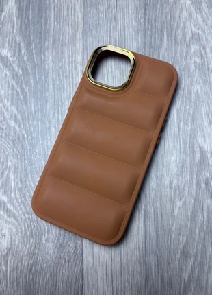 Coque iPhone 15 - Style Doudoune - Marron - Neuf, marque: Apple, état: Neuf sans étiquette, 4,99 €, 5,94 € Protection acheteurs incluse