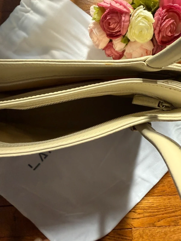 Sac creme cuir Lancaster NEUF avec etiquette - photo numéro 5