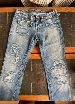 jean taille basse patchwork, brand: Vintage Dressing, condition: Very good, size: XXS / 32 / 4, €20.00, €21.70 includes Buyer Protection