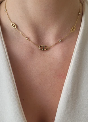 Collier acier inoxydable doré ajustable, marke: Boutique Parisienne, zustand: Sehr gut, 10,00 €, 11,20 € beinhaltet Vinted-Käuferschutz Pro