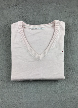 Pull Tommy Hilfiger femme rose clair taille L 100% coton, brand: Tommy Hilfiger, condition: Good, size: L / 40 / 12, €6.90, €7.95 includes Buyer Protection