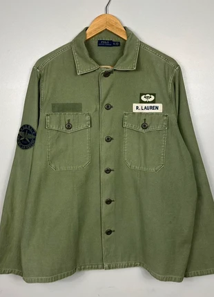 Polo Ralph Lauren Military Jacket Overshirt Shacket, Airborne RRL, Green, Mens XL, marca: Polo Ralph Lauren, estado: Bueno, tamaño: XL, 129,95 £, 137,15 € Protección al comprador Pro incluida