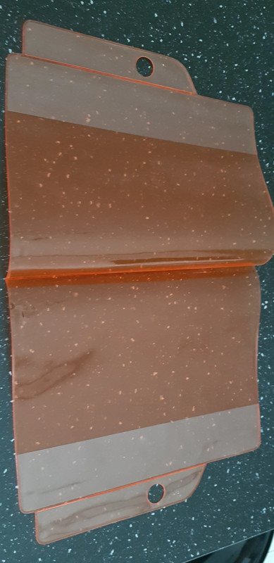 Protège cahier orange 17 x 22 cm 1